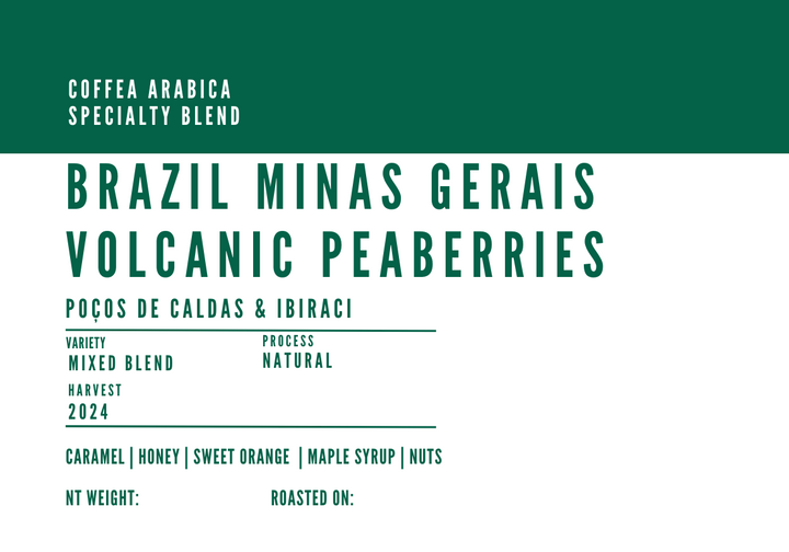 Brazil Minas Gerais Volcanic Peaberries