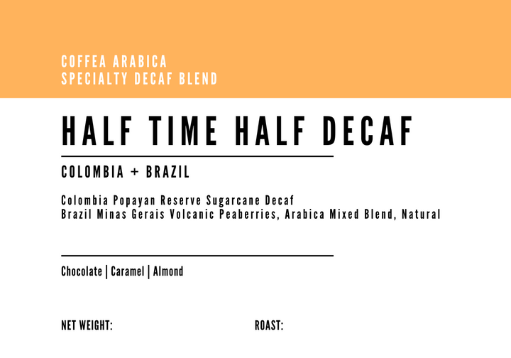 Cofee Blend - Half-Time Half Decaf Blend