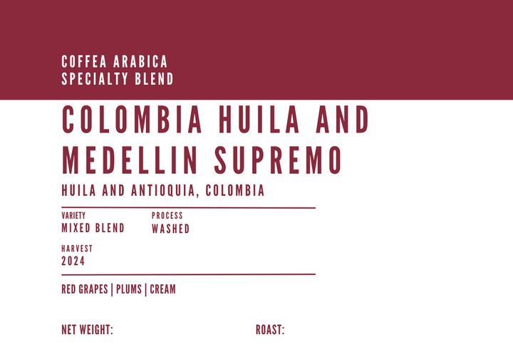 Colombia Huila and Medellin Supremo